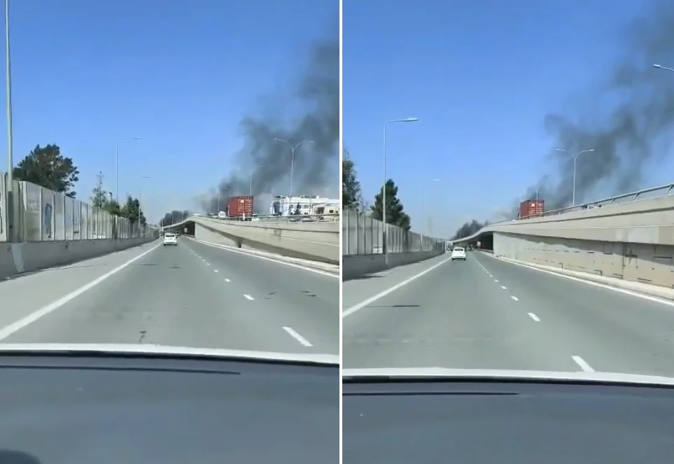 Μαθητές έβαλαν φωτιά σε ελαστικά έξω από σχολείο στη Λεμεσό