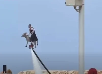 Πετάει ο γαίδαρος; Το viral βίντεο από το Λατσί