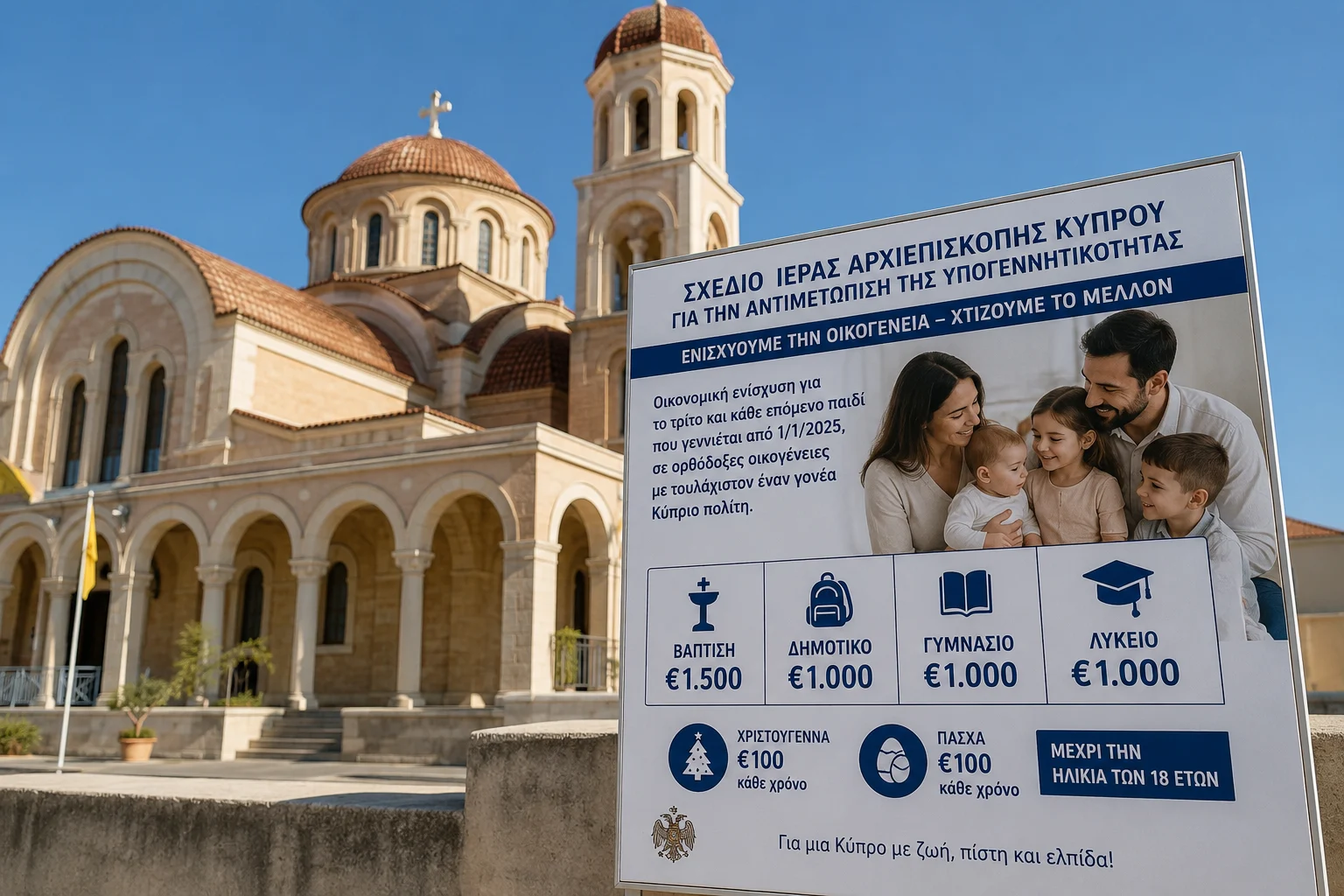 Επιδότηση γεννήσεων από την Εκκλησία της Κύπρου – Οι δικαιούχοι και τα ποσά