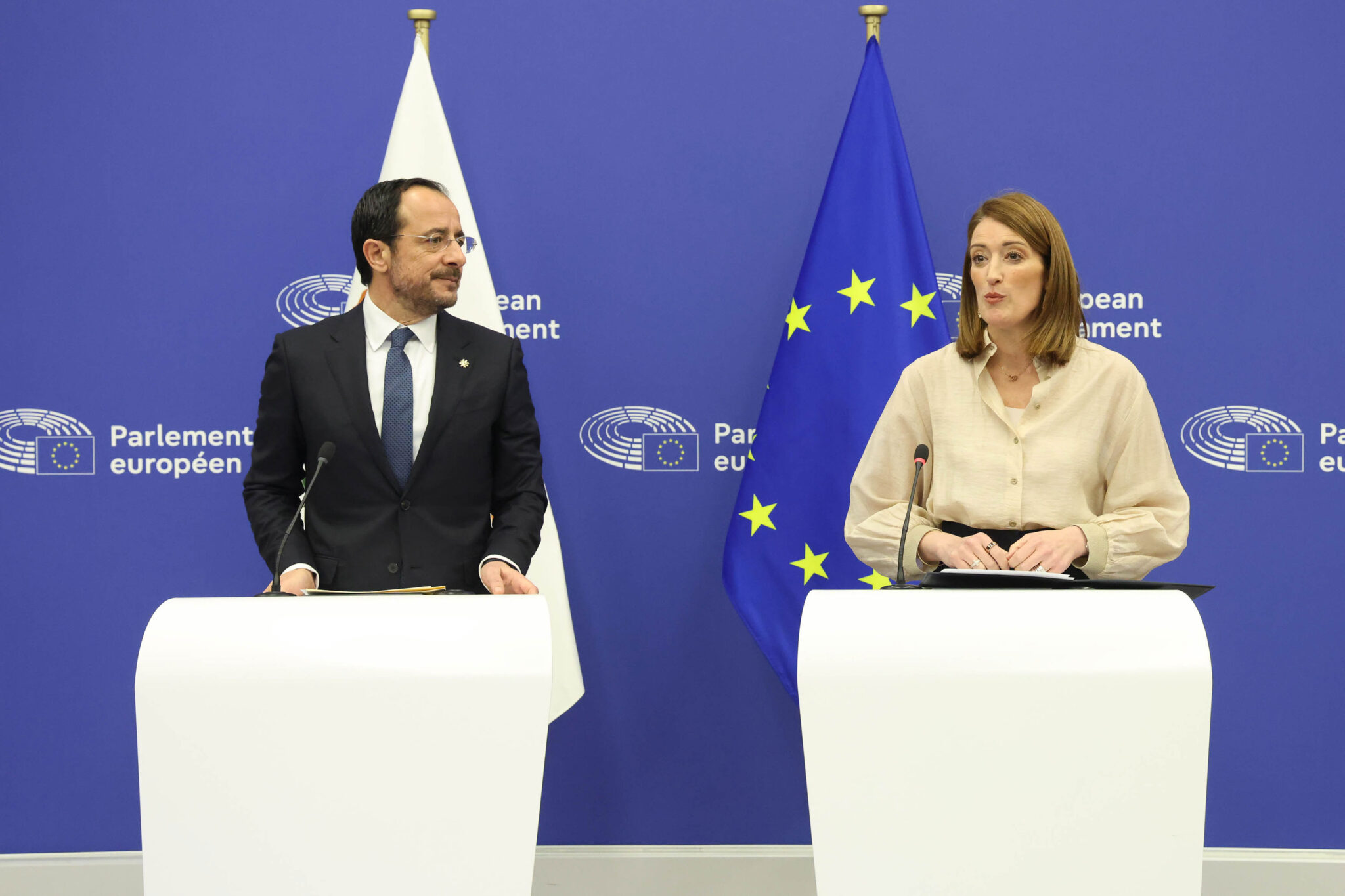ΠτΔ – Πρόεδρος του Ευρωπαϊκού Κοινοβουλίου – Κοινή συνέντευξη Τύπου