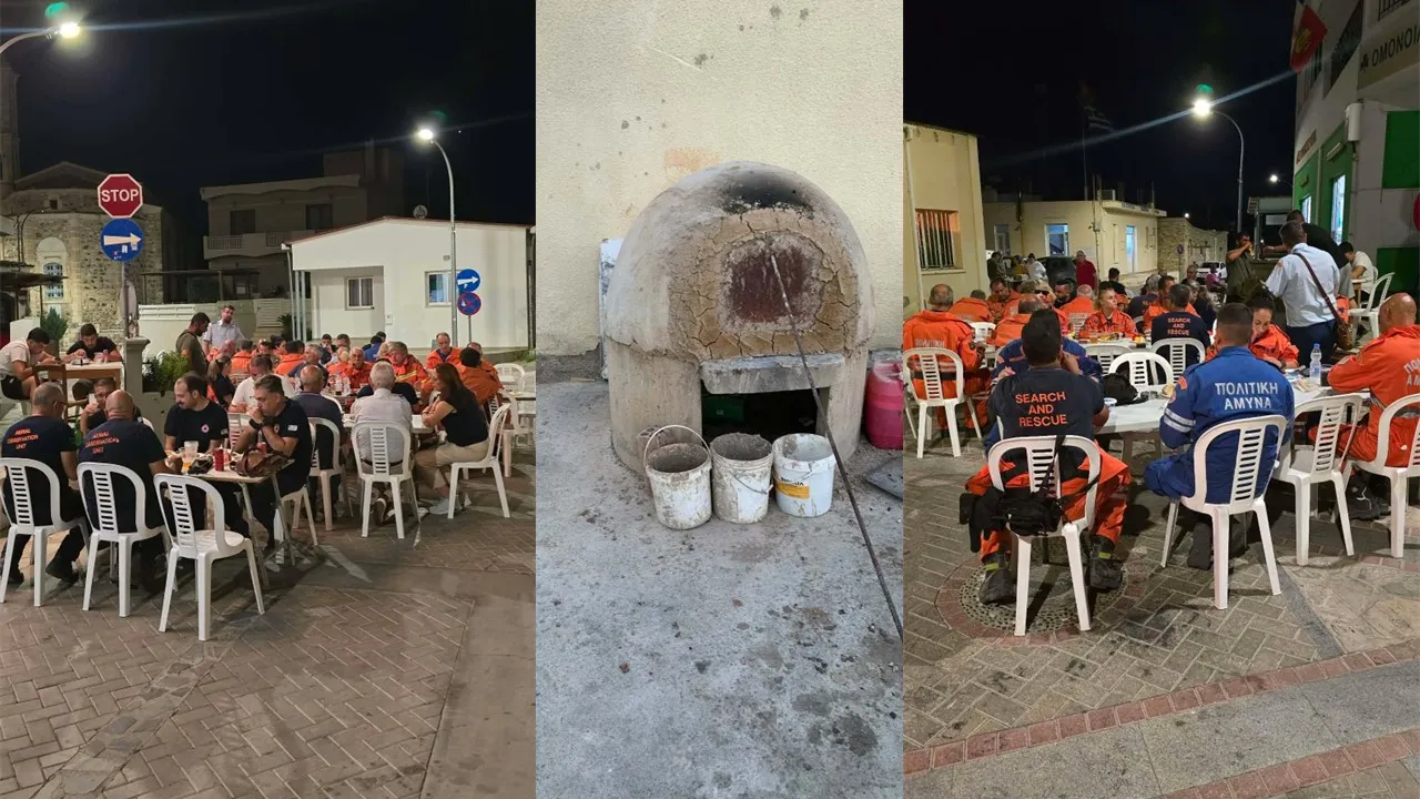 ΦΩΤΟ: Με οφτό κλέφτικο είπε «ευχαριστώ» ο Κοινοτάρχης Ψευδά σε πυροσβέστες και εθελοντές