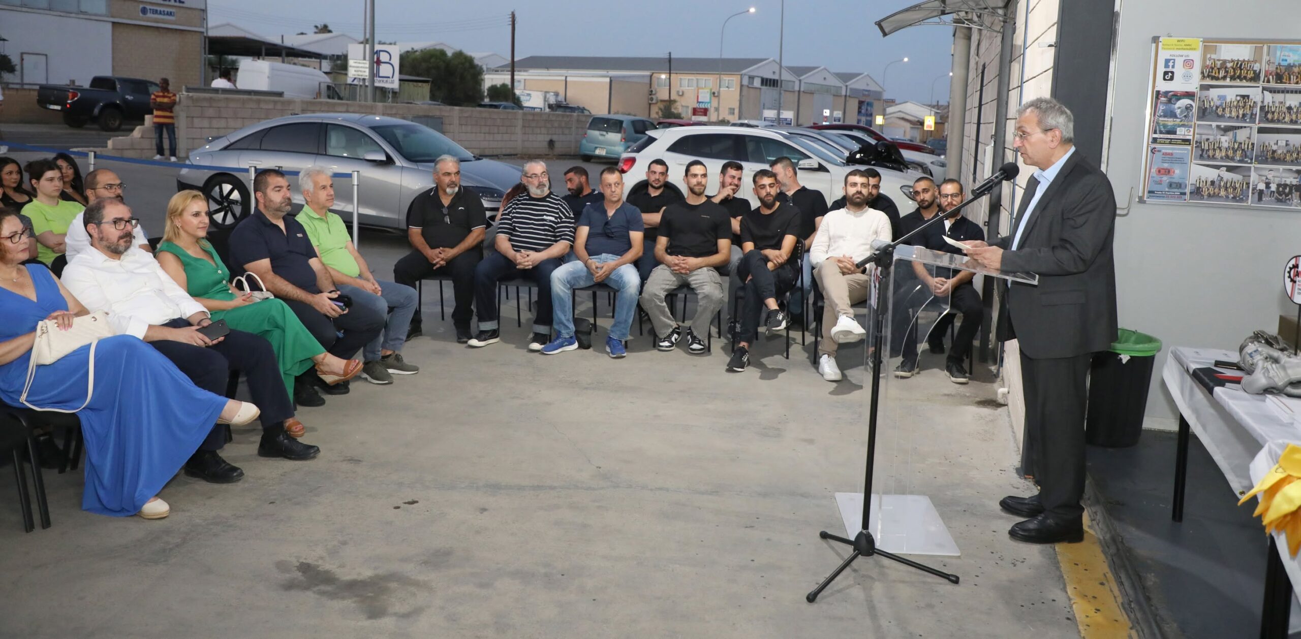 Ο Υπουργός Εργασίας και Κοινωνικών Ασφαλίσεων, Μαρίνος Μουσιούττας, στην τελετή αποφοίτησης του τέταρτου κύκλου του Προγράμματος Επαγγελματικής Κατάρτισης Κρεοπωλών