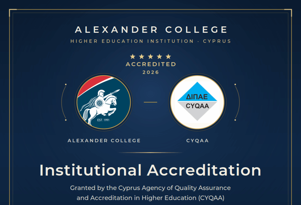 ΛΑΡΝΑΚΑ: Σημαντική διάκριση για το Alexander College – Εξασφάλισε Ιδρυματική Πιστοποίηση από τον ΔΙΠΑΕ