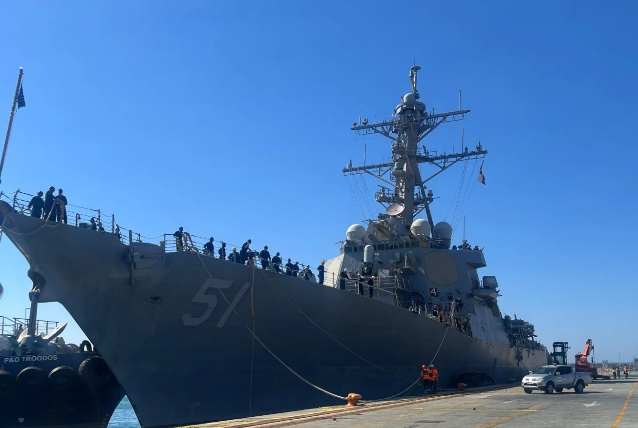 Έδεσε Λεμεσό το αμερικανικό αντιτορπιλικό USS Arleigh Burke  (φώτο)