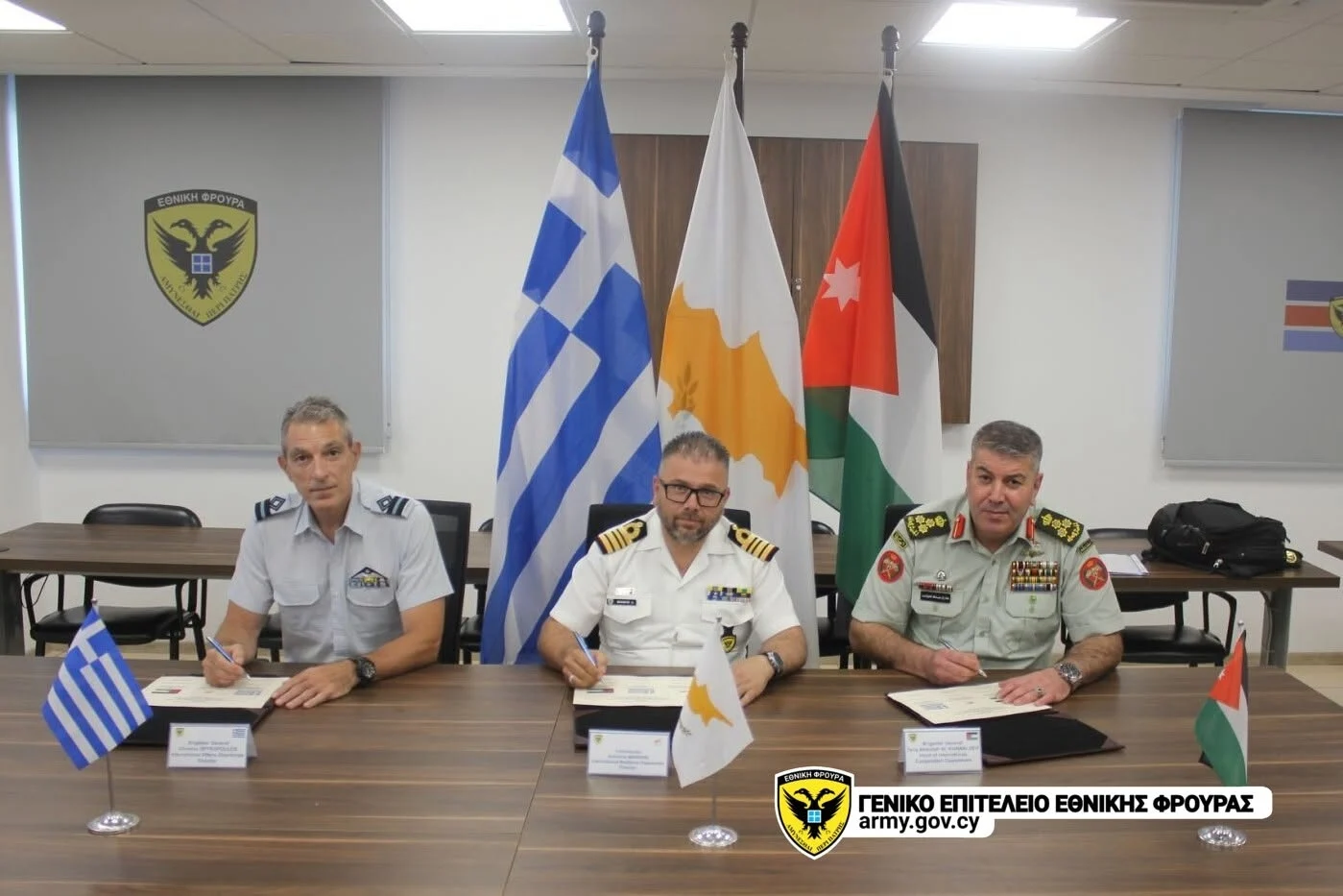ΓΕΕΦ: Υπεγράφη το Κοινό Σχέδιο Δράσης Κύπρου-Ελλάδας – Ιορδανίας