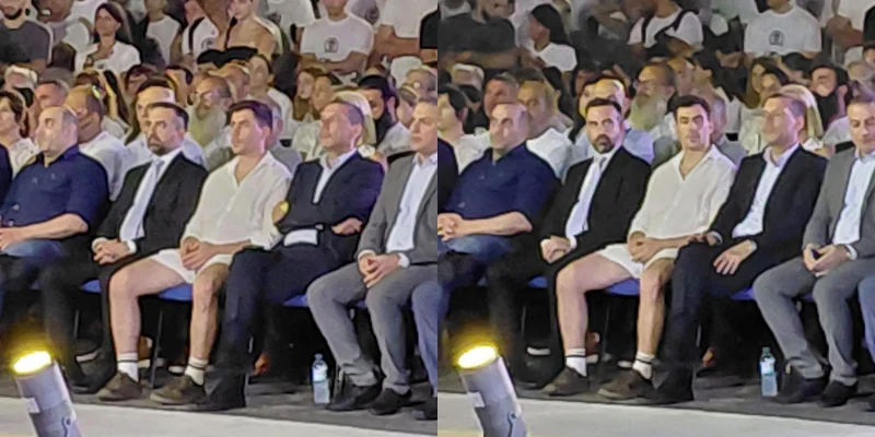 Με σορτς στην εκδήλωση μνήμης Ισαάκ – Σολωμού ο Φειδίας – Έντονες αντιδράσεις