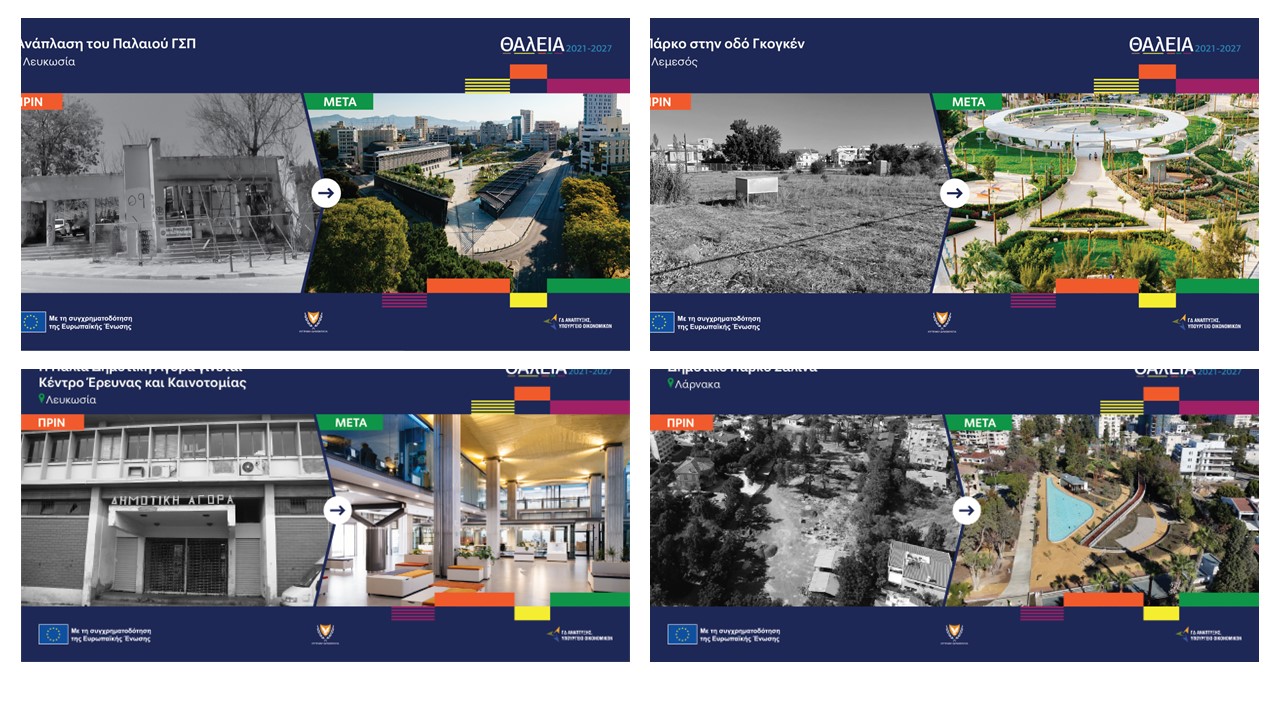 10+1 έργα του «ΘΑλΕΙΑ2021-2027» που αλλάζουν τις πόλεις της Κύπρου  (φώτο)