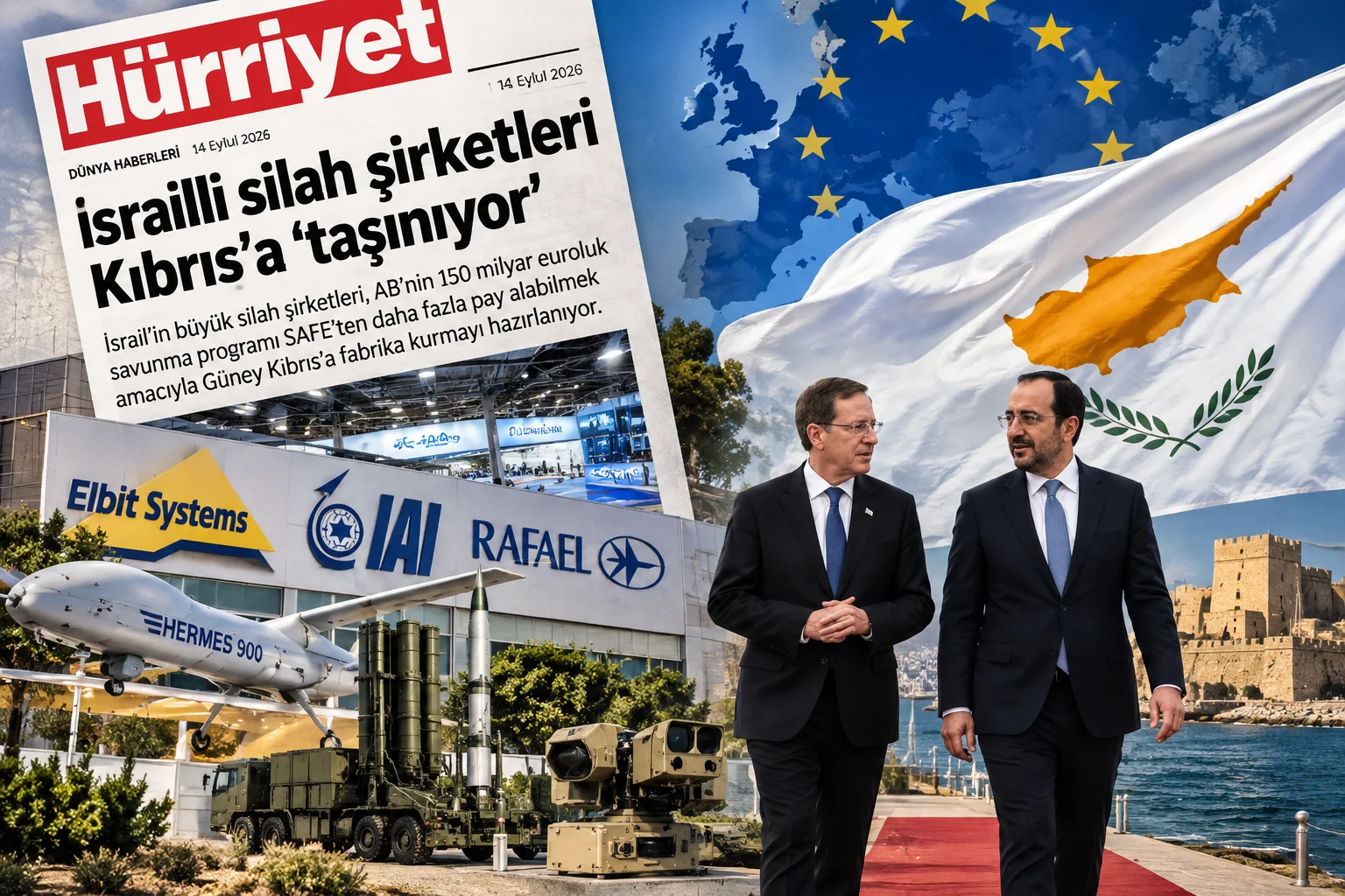 Αντίδραση Χουριέτ για «απόβαση» Ισραηλινών κολοσσών άμυνας Κύπρο για το SAFE
