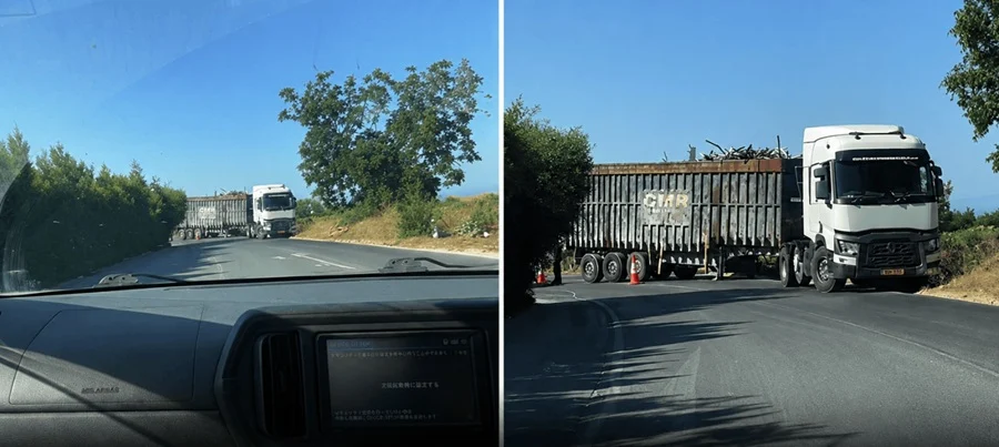 Αποκόπηκε καρότσα φορτηγού και έκλεισε το σταυροδρόμι Τρεμιθούσας – Έμπας  (βίντεο)