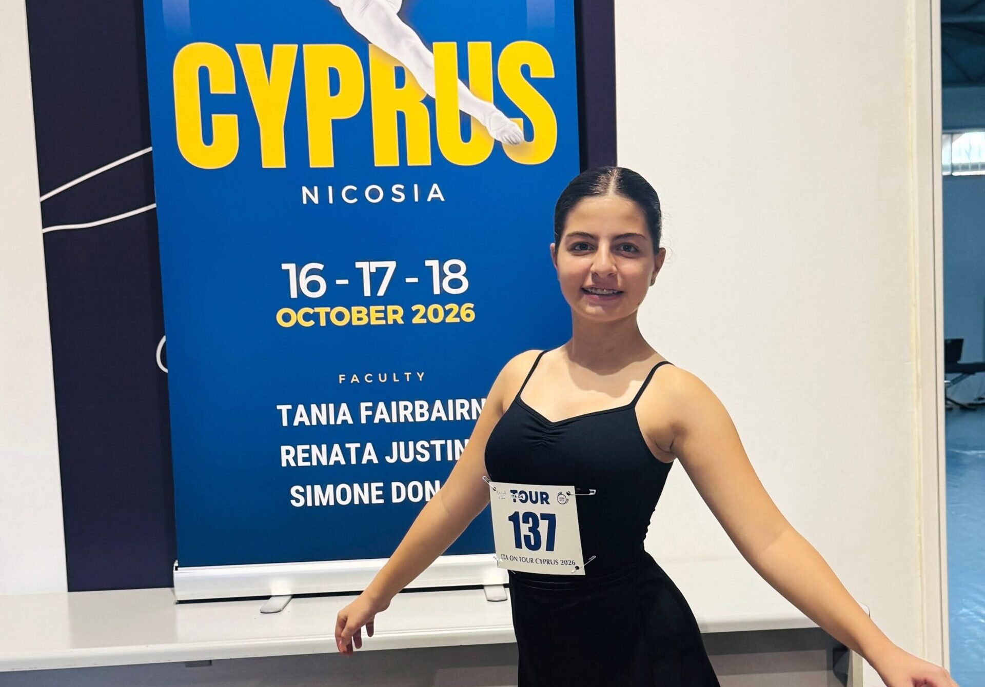 Στο ITA ON TOUR – Cyprus 2026 η νεαρή μπαλαρίνα Ελένα από τη Σχολή Χορού Κατερίνα Πουπάζη Κοσμά
