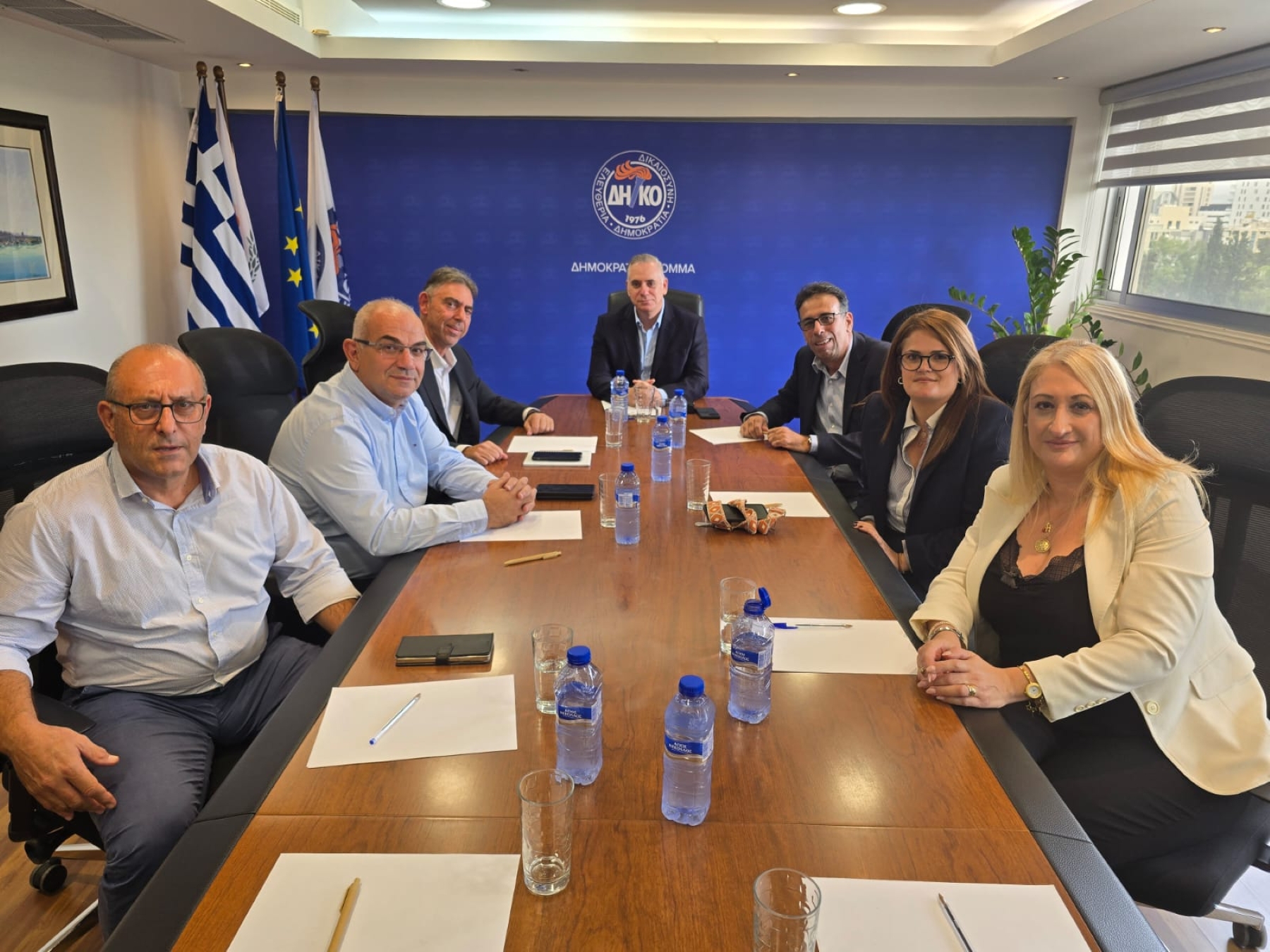 Συνάντηση του Προέδρου του ΔΗΚΟ με την ηγεσία της ΑΣΕΤ-Cyta
