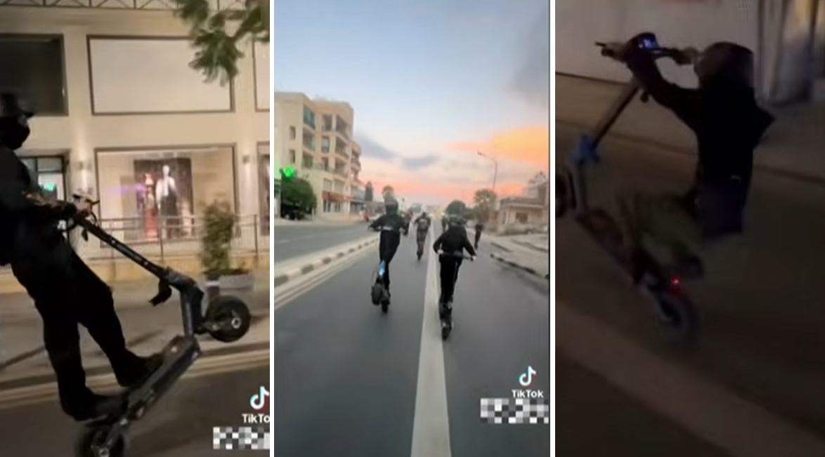 Ομάδες νεαρών στήνουν μαζική έξοδο με σκούτερ στη Λευκωσία και προκαλούν την Αστυνομία